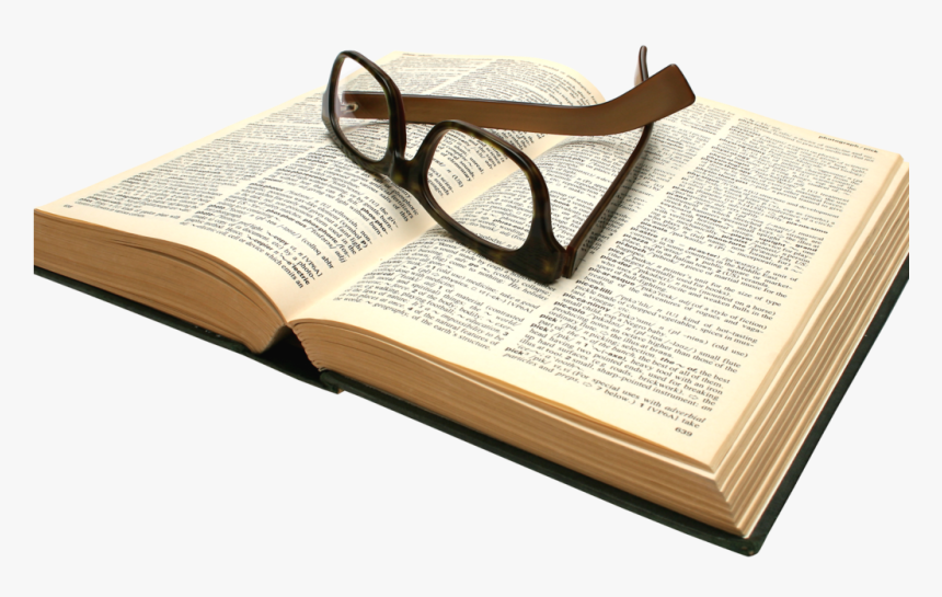 Open Book Png Transparent Image - Book Reading Glasses Clipart, Png Download, Free Download
