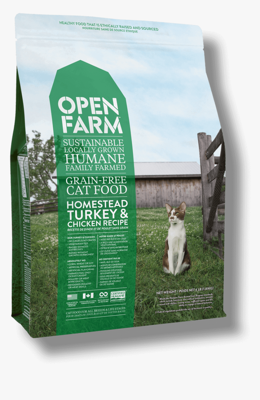 Open Farm Homestead Chicken And Turkey- Cat - Cat Open Farm Homestead Turkey And Chicken, HD Png Download, Free Download