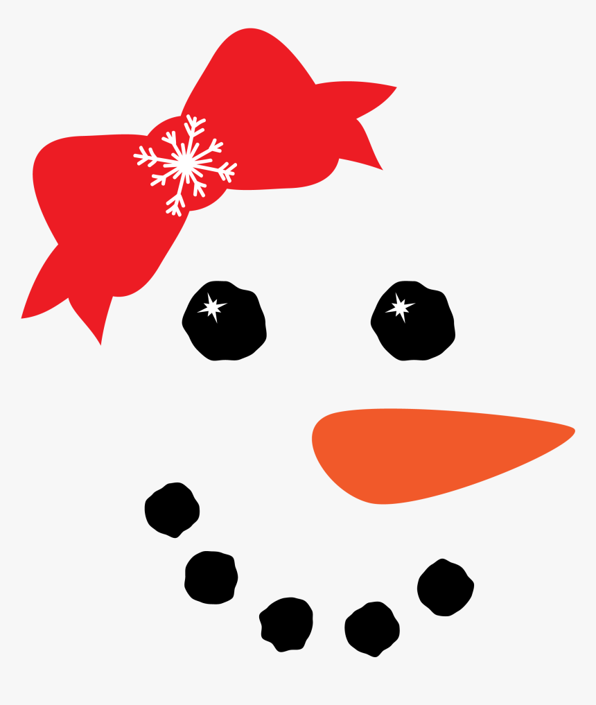 Download Girl Snowman Face Svg Free Hd Png Download Kindpng