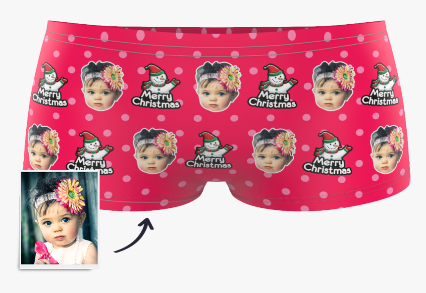 Kids Custom Face Boxer - Christmas Day, HD Png Download, Free Download