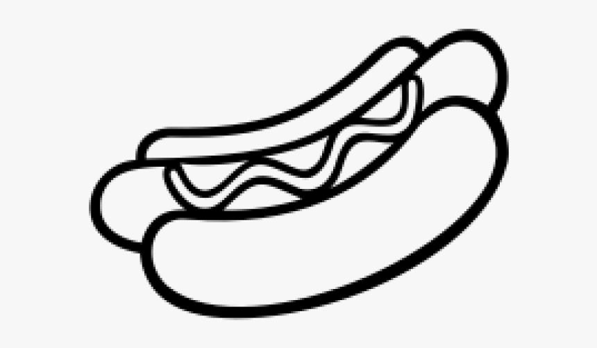 Hot Dog Drawings - Hot Dog Drawing Png, Transparent Png, Free Download