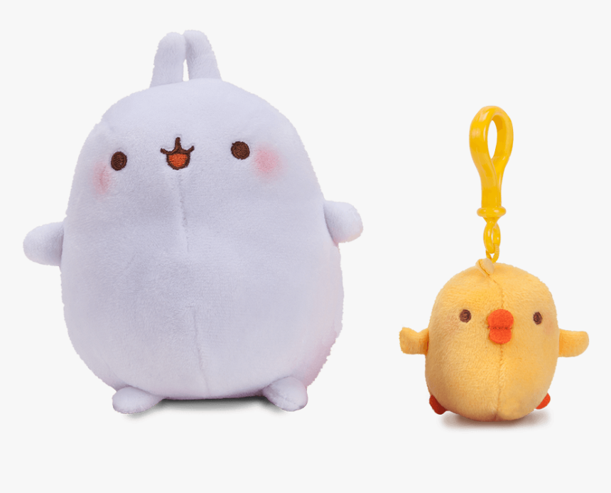 Molang Plush & Piu Piu Clip - Molang And Piu Piu Costumes, HD Png Download, Free Download