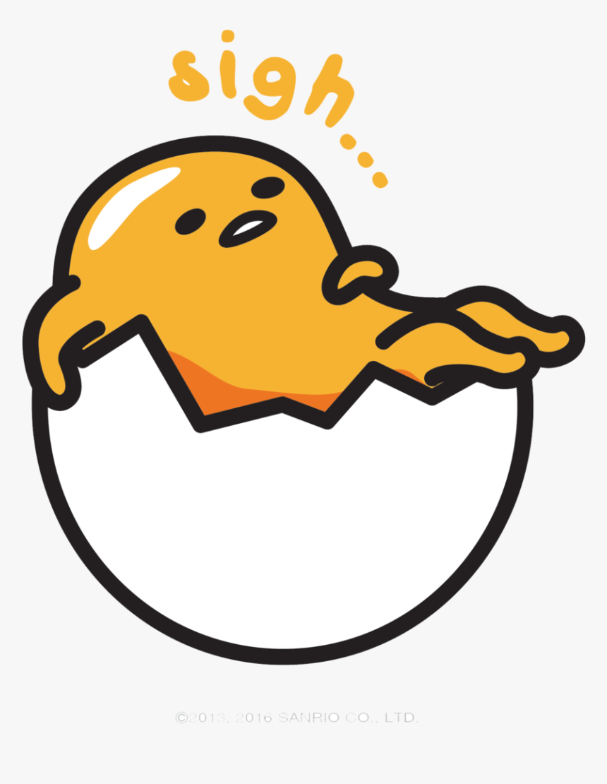 Gudetama 2016 Sigh No Background, HD Png Download, Free Download