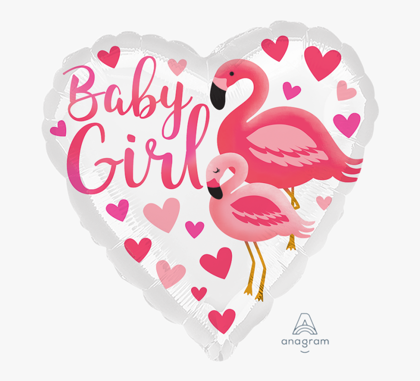 Baby Girl Flamingo Foil Balloon, HD Png Download, Free Download