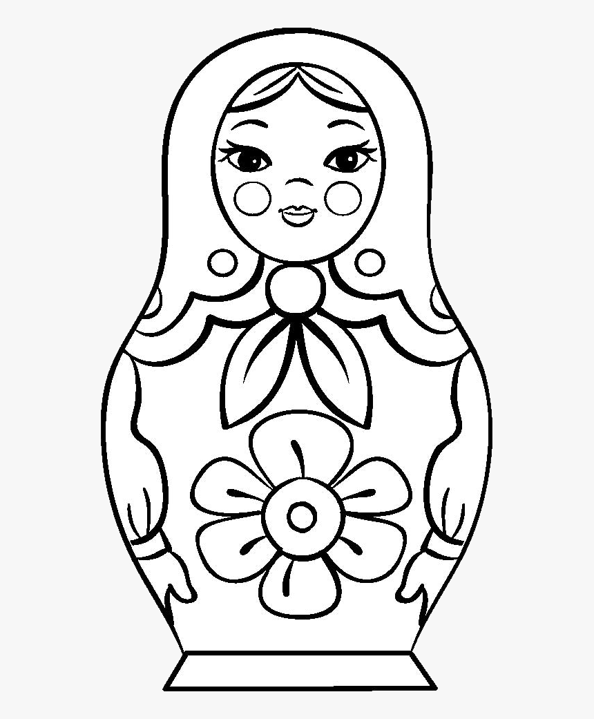 Matryoshka Doll Png - Матрёшки Рисунки, Transparent Png, Free Download