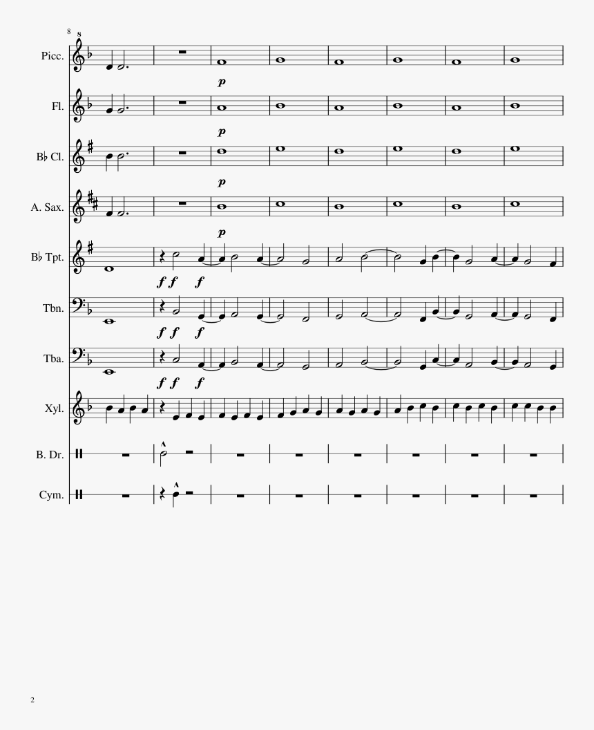 Silhouette Of A Different Kind - Twice Cheer Up Sheet Music, HD Png Download, Free Download