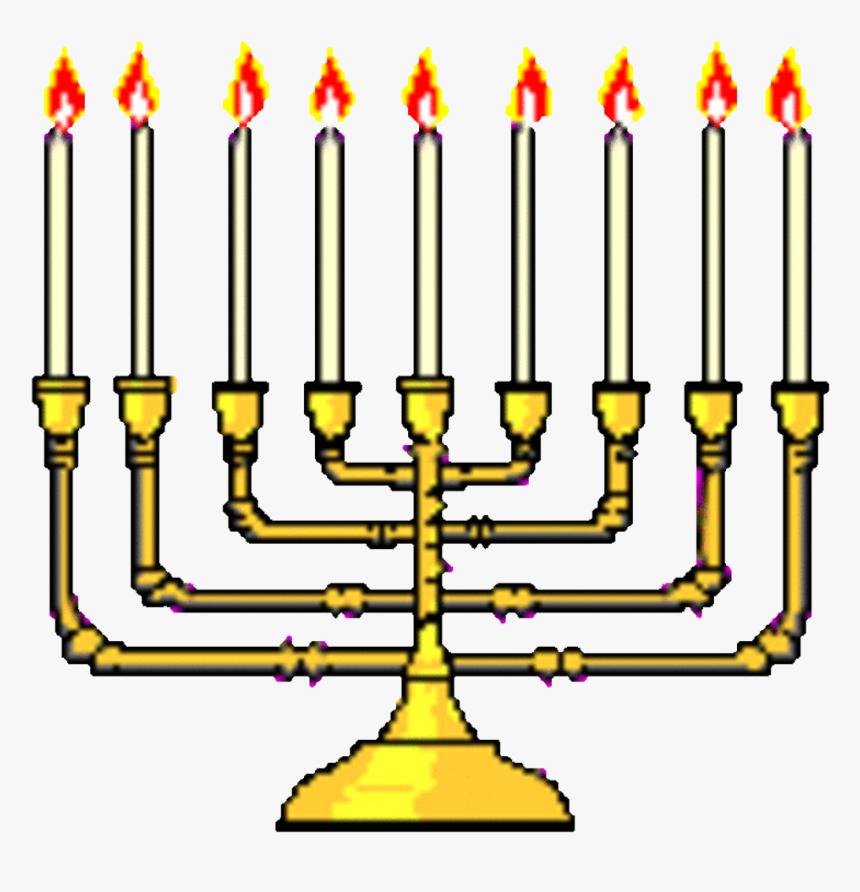 Hanukkah Hanukkahstickers Freetoedit - Transparent Hanukkah Menorah Gif, HD Png Download, Free Download