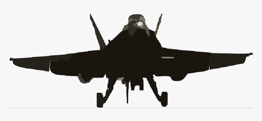 Military Clipart Silhouette - Jet Fighter Vector Png, Transparent Png, Free Download