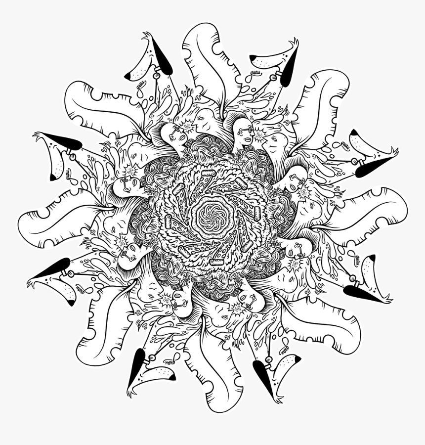 Mandala Fiocco Di Neve Da Colorare, HD Png Download, Free Download