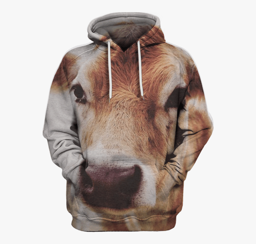 3d All Over Print Cow Face Shirt - Pig Hoodies, HD Png Download, Free Download