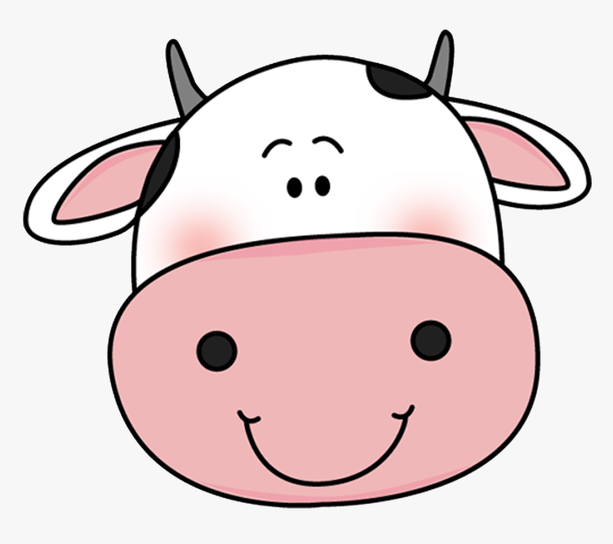 Cute Cow Clip Art Black And White, HD Png Download - kindpng