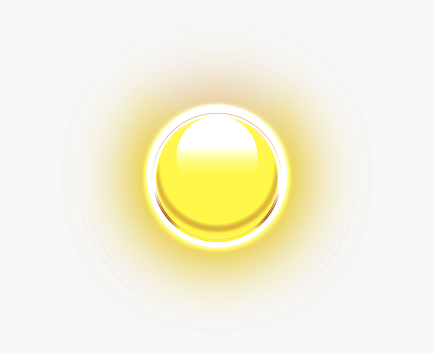 Btn Glow Yellow - Circle, HD Png Download, Free Download