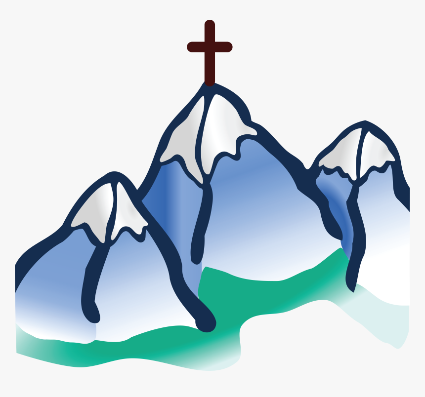 Free Clipart Of A Cross On Mountains - Free Clipart Cross On Mountain, HD Png Download, Free Download
