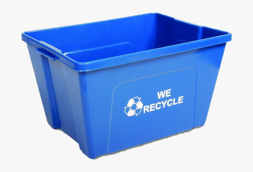 Blue Recycle Bin Png Free File Download - Small Recycling Bins, Transparent Png, Free Download