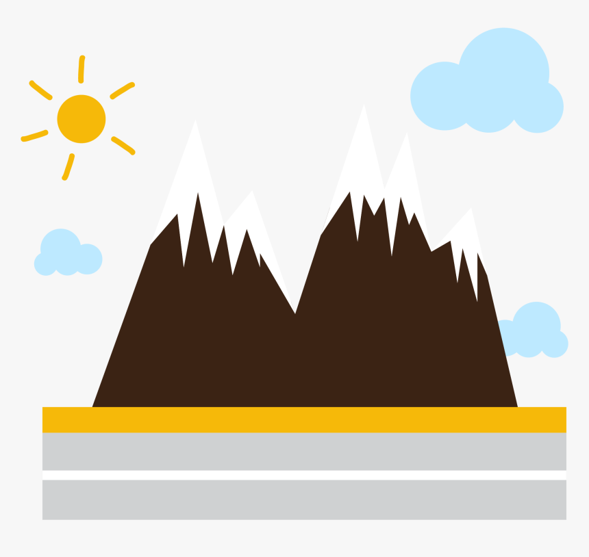 Pyramid Drawing Landscape - Illustration, HD Png Download, Free Download