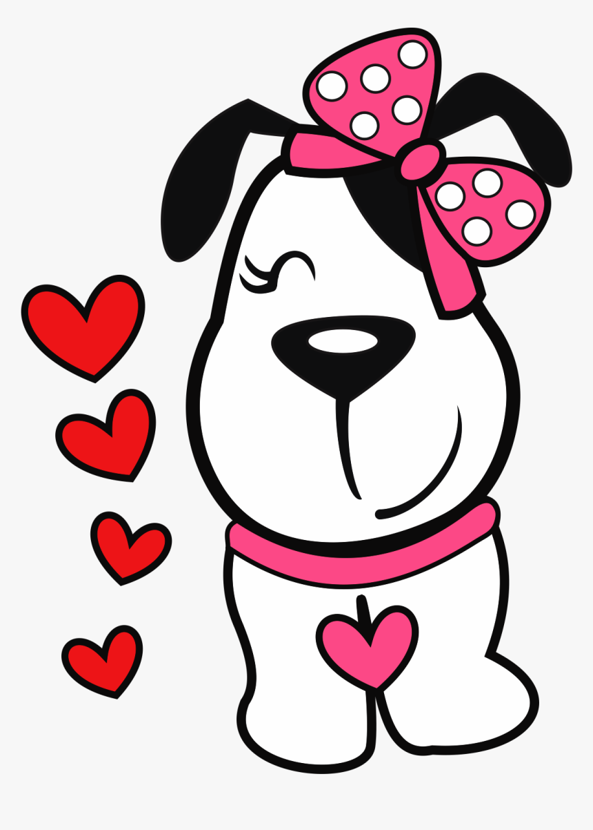 Transparent Kisses Clipart - Cachorro Adesivo De Unha, HD Png Download, Free Download