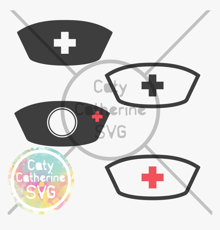 Nurse Hat Uniform Nurse Nursing Svg Cut File - Heart Crown Svg, HD Png Download, Free Download