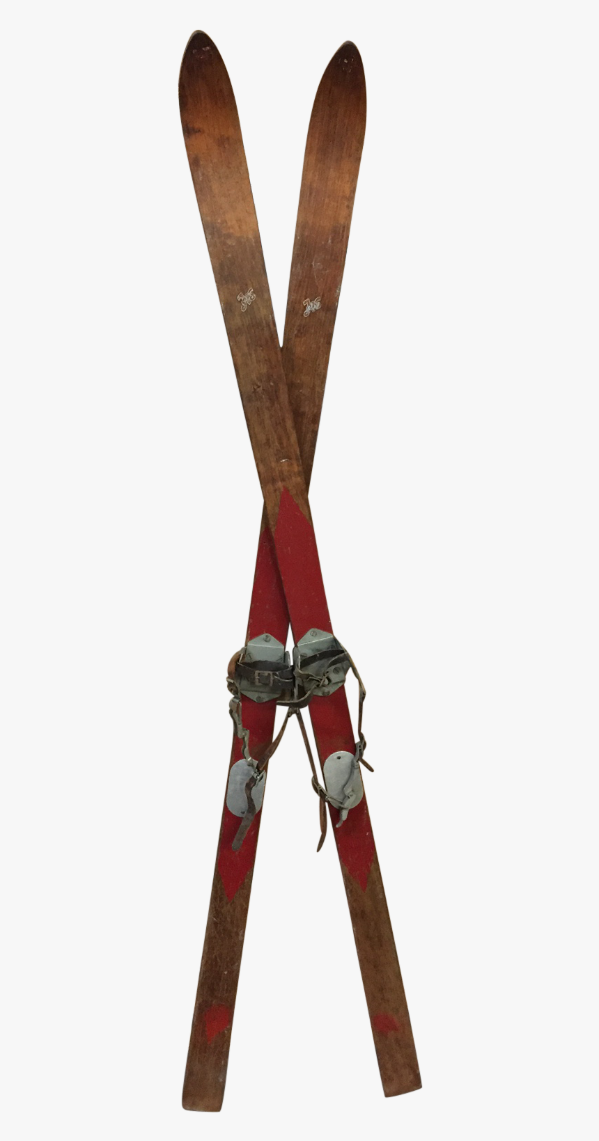 Antique Chalet Downhill Skis"
 Class= - Vintage Skis, HD Png Download, Free Download