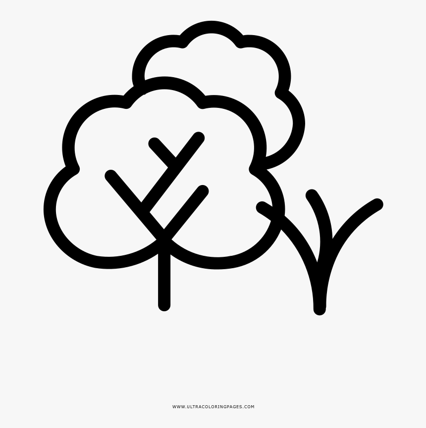 Bush Coloring Page - Disegni Con Cespuglio Da Colorare, HD Png Download, Free Download