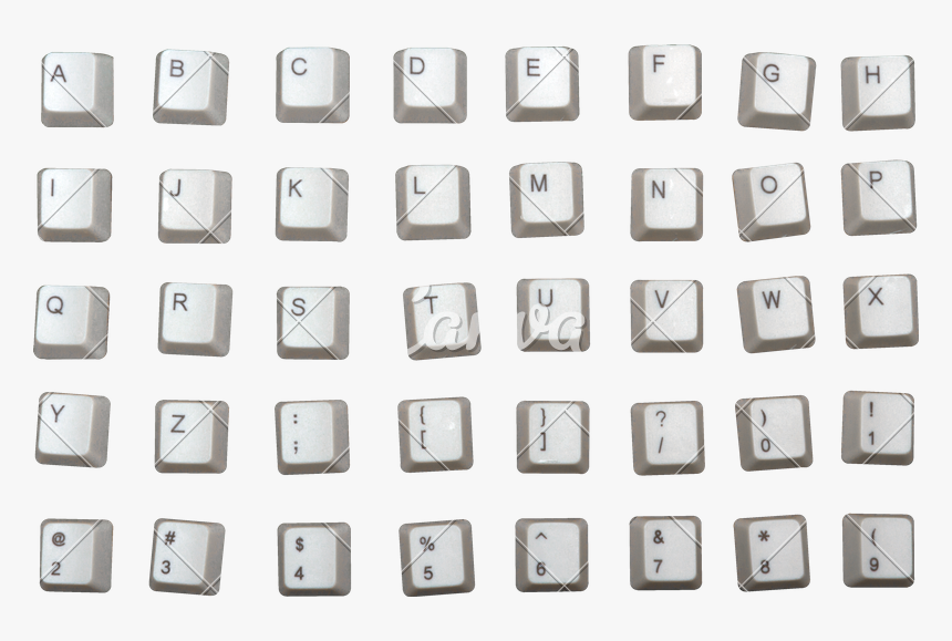 Png Keyboard Keys - Keyboard Alphabet Icons Png, Transparent Png, Free Download