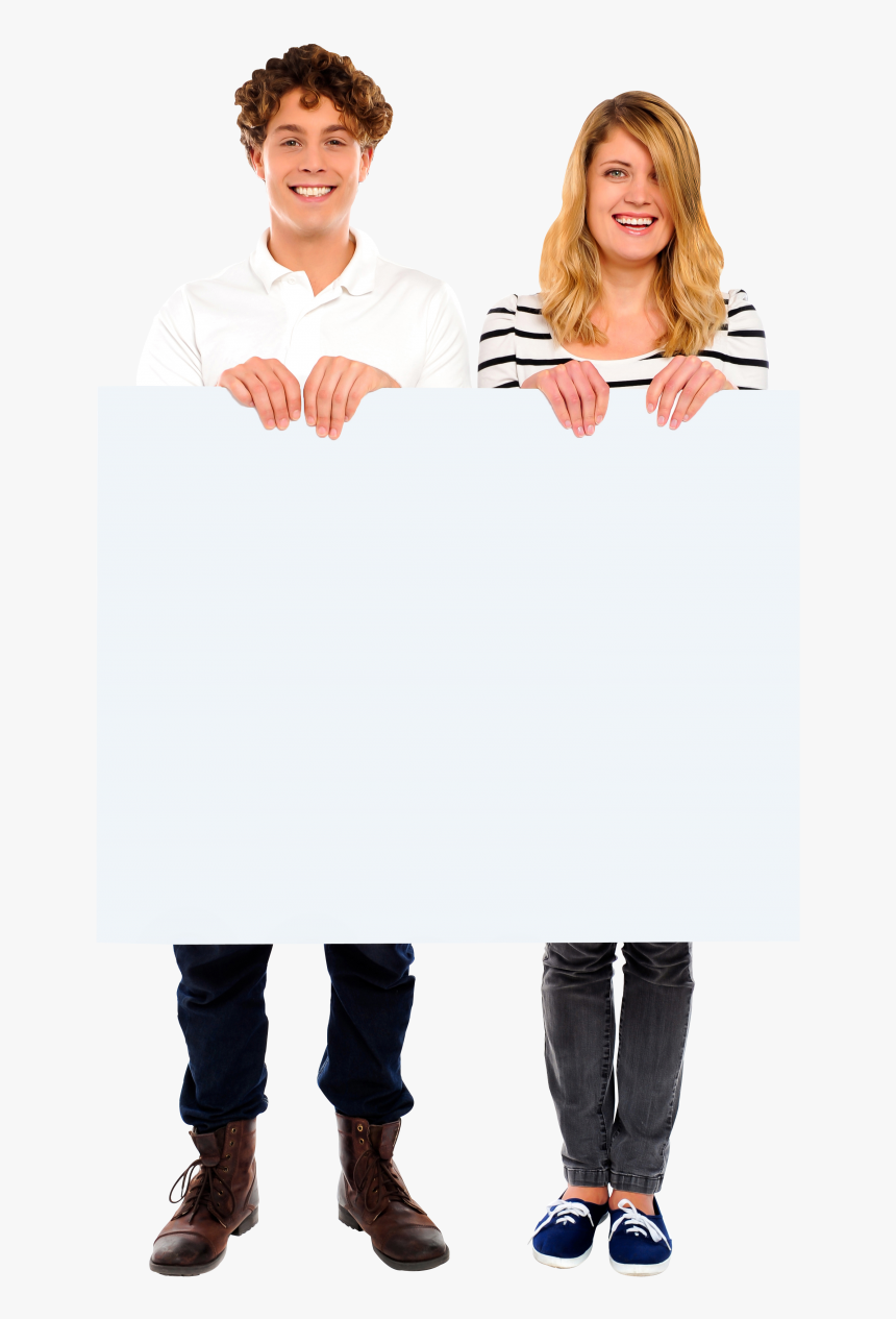 People Holding Banner Png Image - Portable Network Graphics, Transparent Png, Free Download