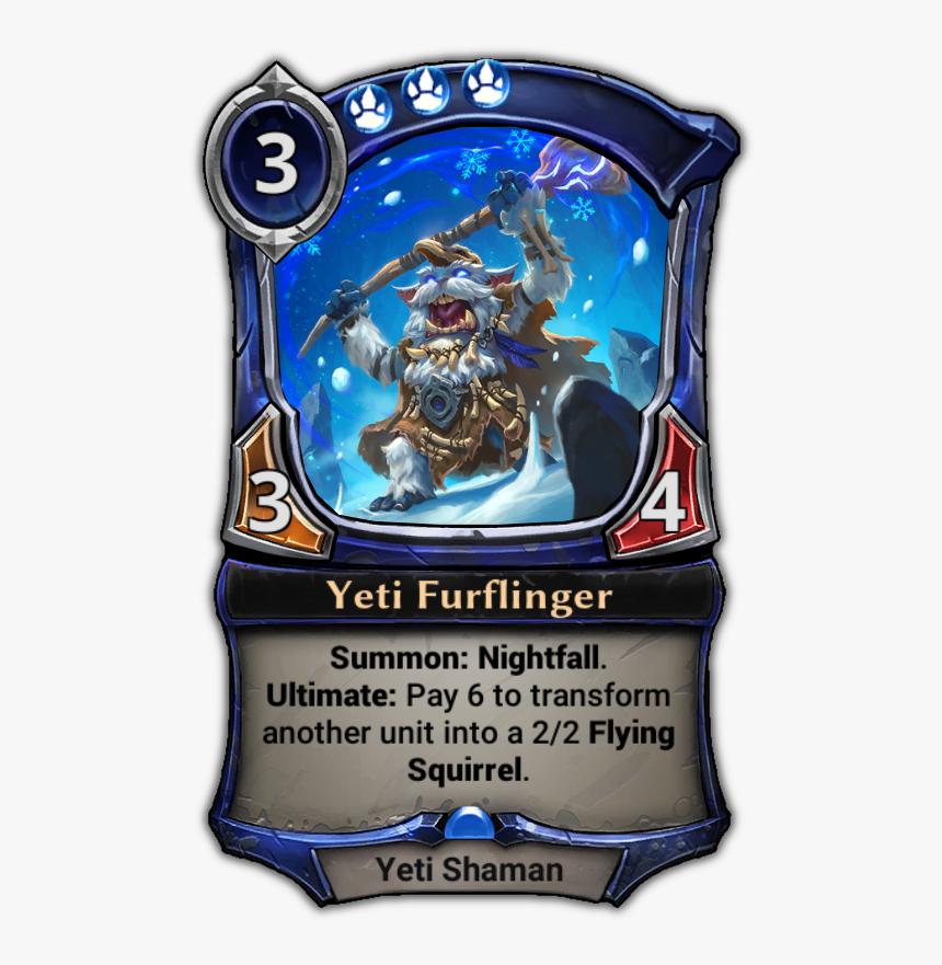 Eternal Card Game Wiki - Yeti Furflinger, HD Png Download, Free Download