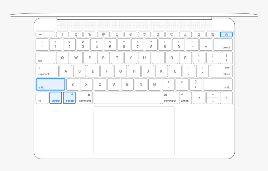 Notebook Keyboard With All 4 Keys Pressed - Computer Keyboard, HD Png Download, Free Download