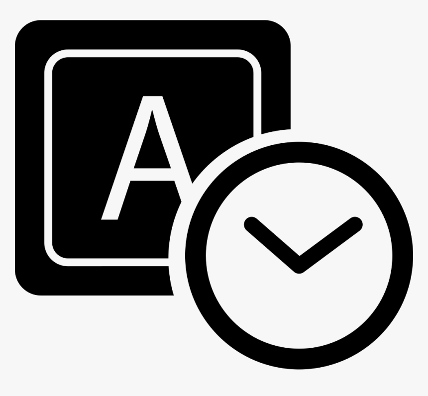 Keyboard Key A And A Clock, HD Png Download, Free Download