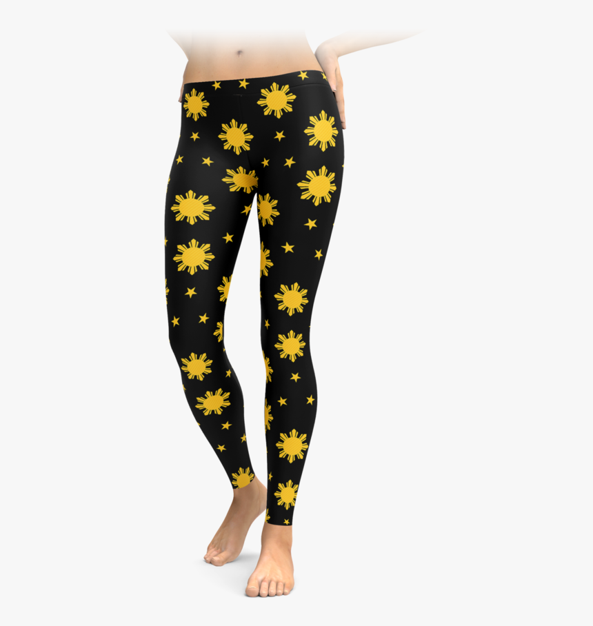 Filipino Sun & Stars Leggings - Trousers, HD Png Download, Free Download