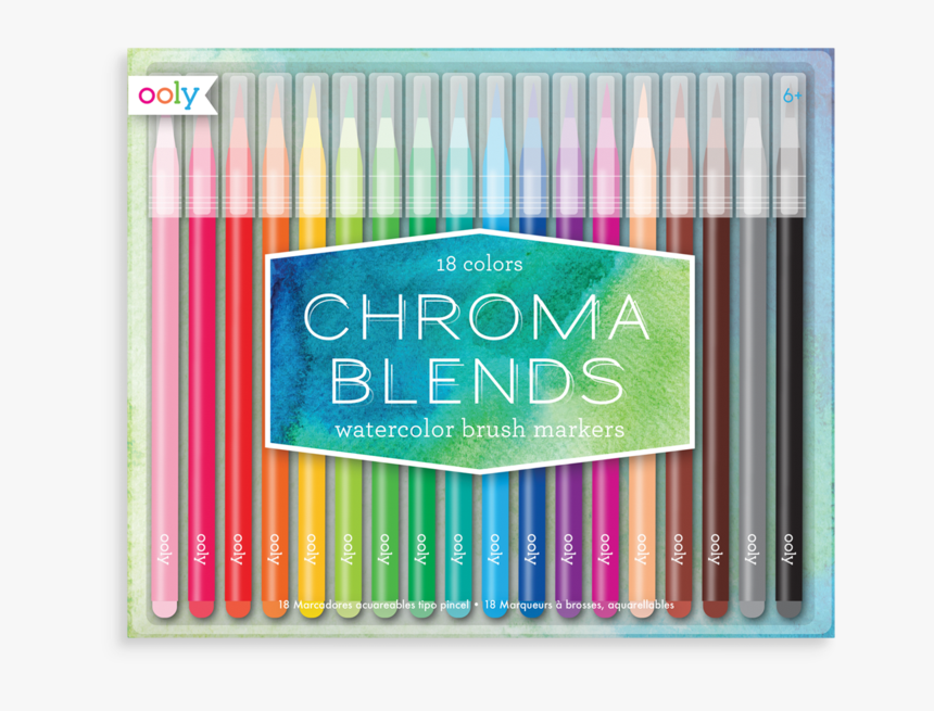 Chroma Blends Watercolor Brush Markers, HD Png Download, Free Download