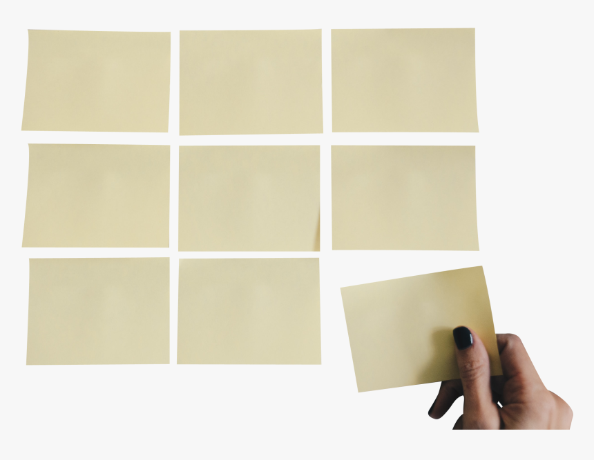 Yellow Sticky Notes Square - Paper, HD Png Download, Free Download