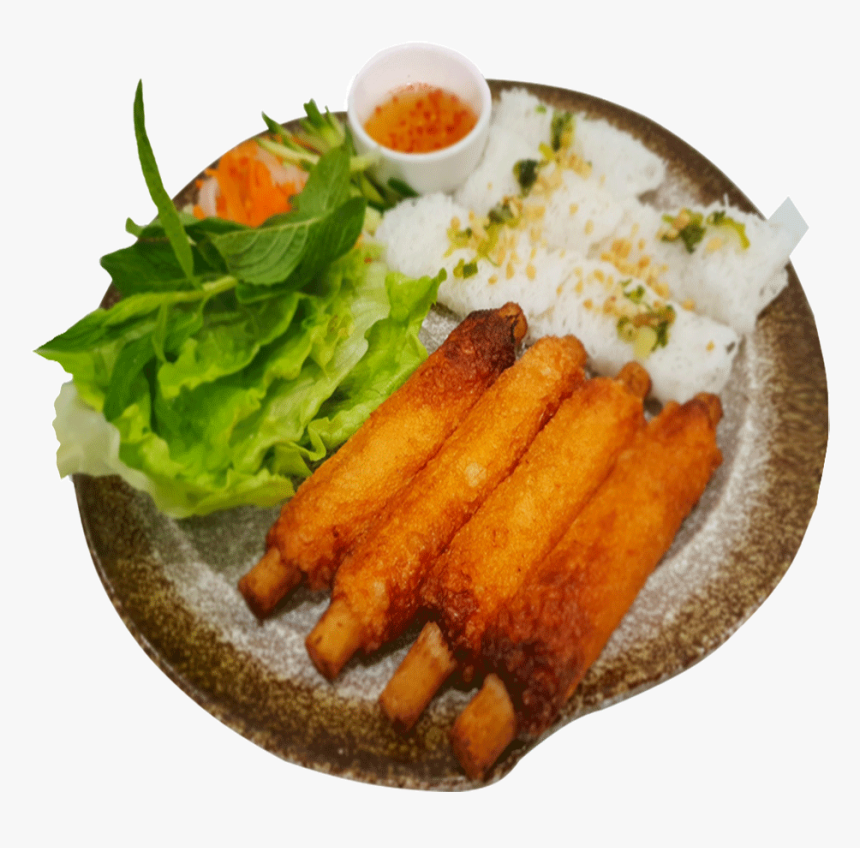Steam Woven Rice Vermicelli With Prawn Sugar Cane - Nem Rán, HD Png Download, Free Download