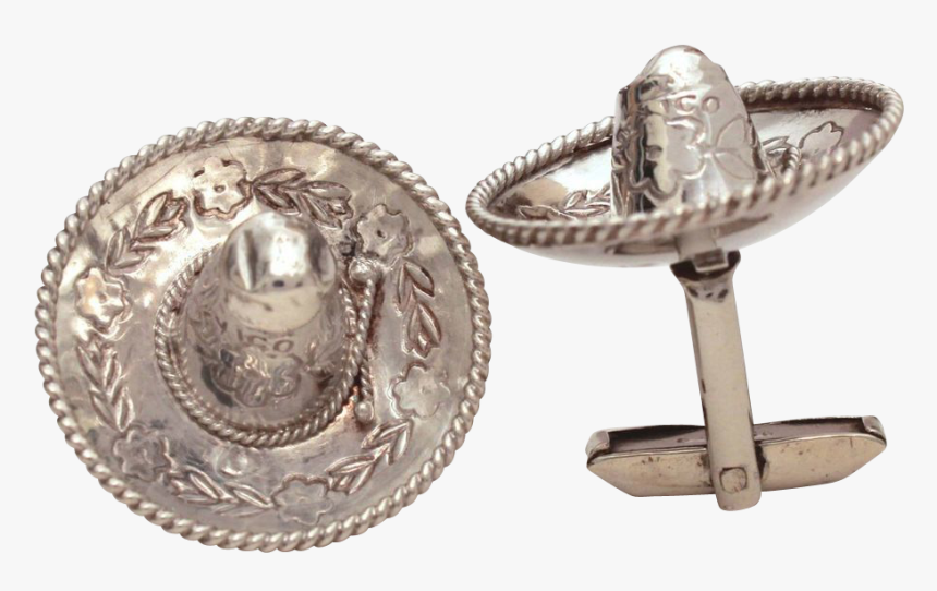 Sterling Silver Mexican Sombrero Hat Silver Mexico - Antique, HD Png Download, Free Download