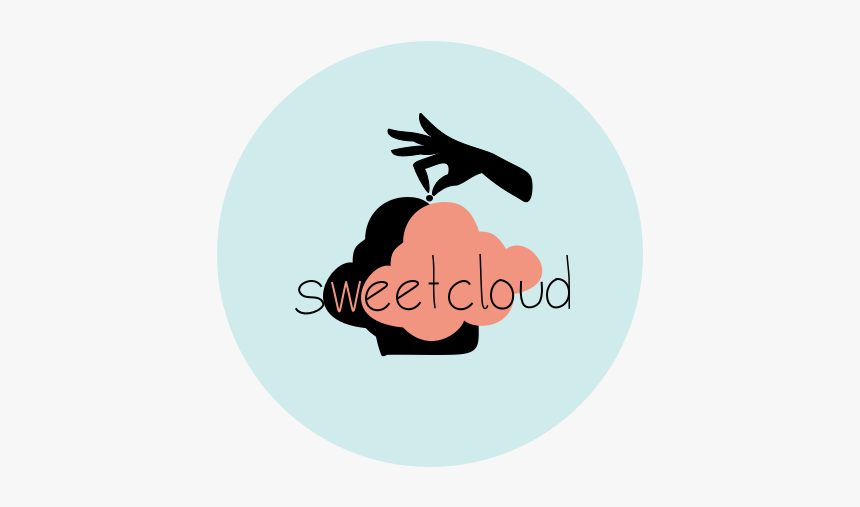 Sweet Cloud Logo Sweet Arms Graphic Pink Black Desserts - Illustration, HD Png Download, Free Download