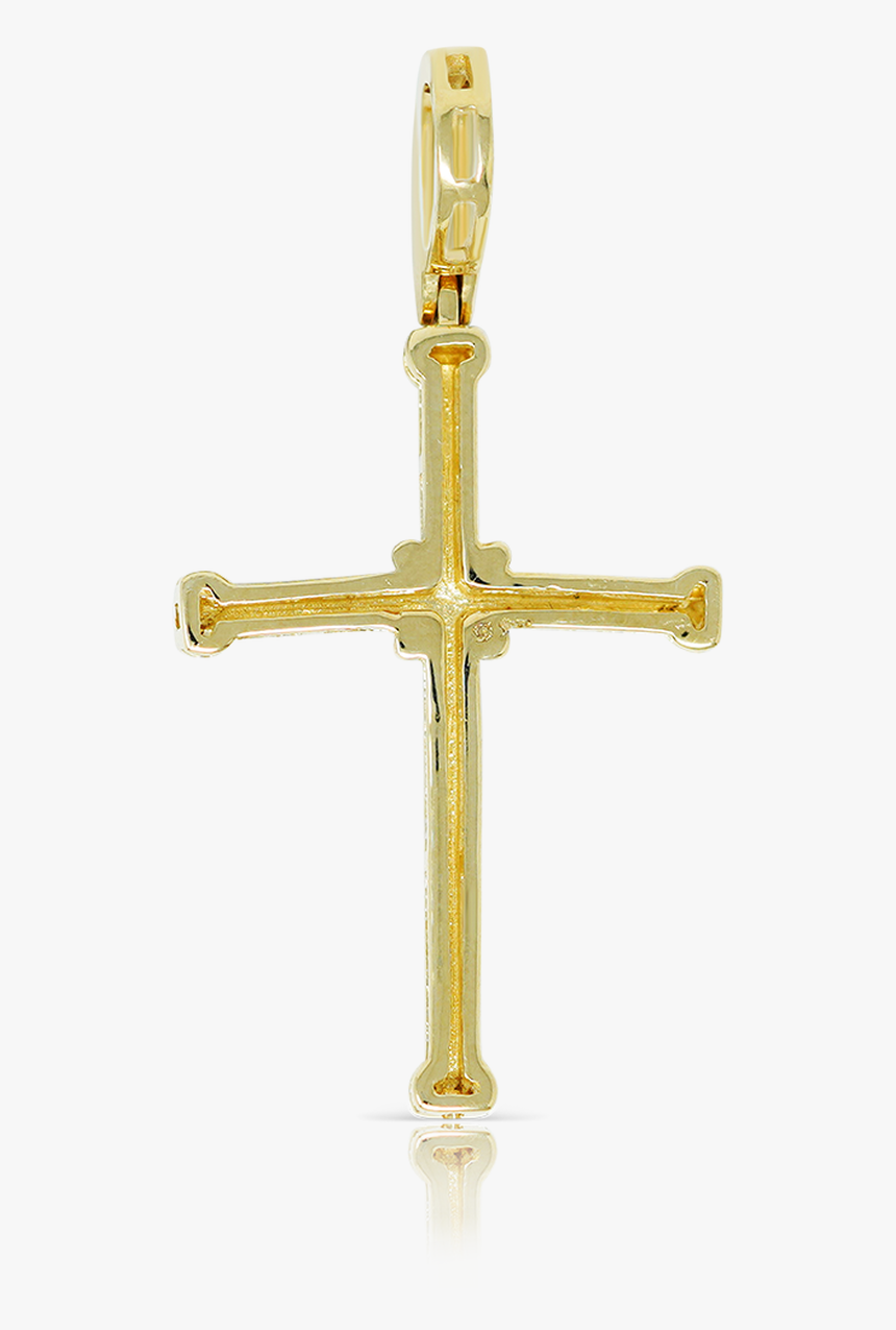 10k Yellow Gold Twist Cross Pendant - Zlatý Křížek S Ježíšem, HD Png Download, Free Download