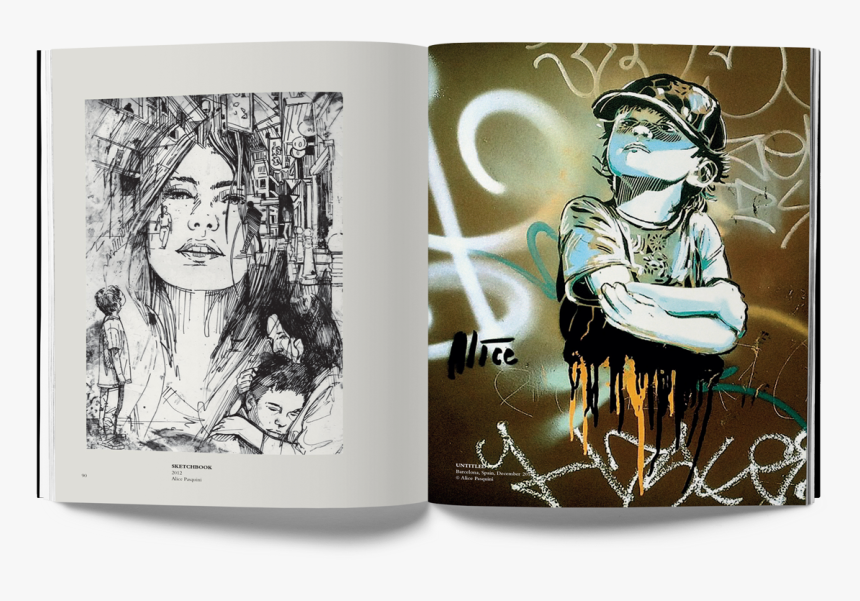 Alice Pasquini, Crossroads, Street Art Book, Urban - Illustration, HD Png Download, Free Download