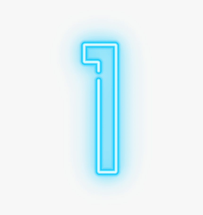 Number One Neon Png, Transparent Png - Transparent Neon Number 1, Png Download, Free Download