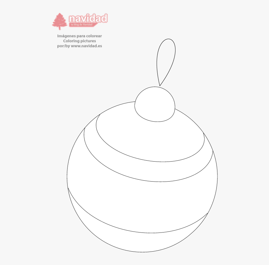 Bola Navidad Rayas - Circle, HD Png Download, Free Download