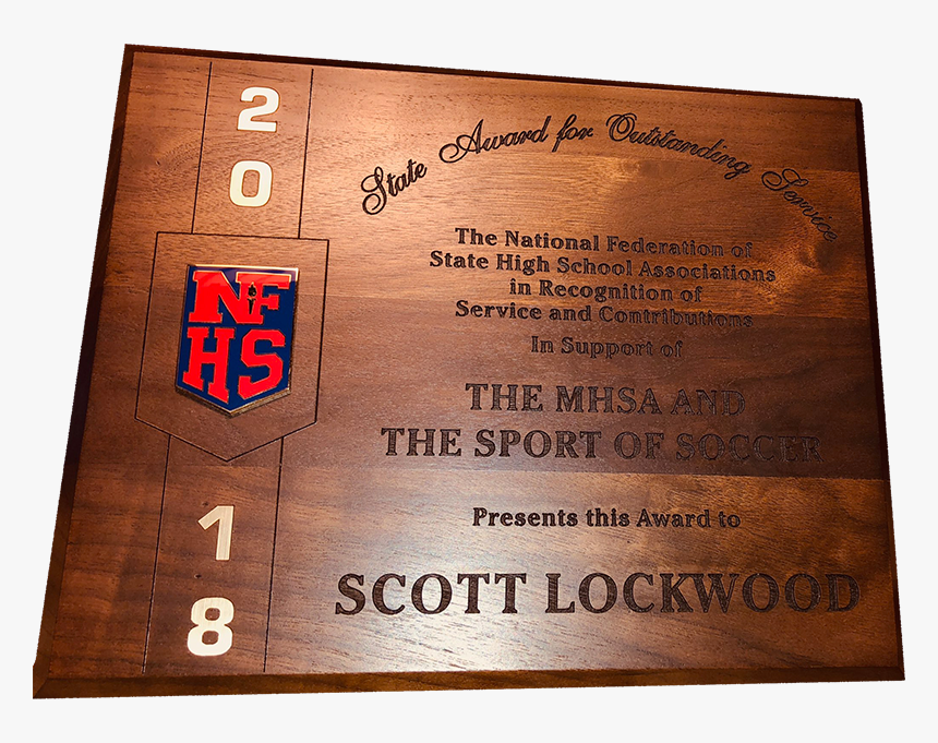 National Federation High School Plaque, HD Png Download, Free Download