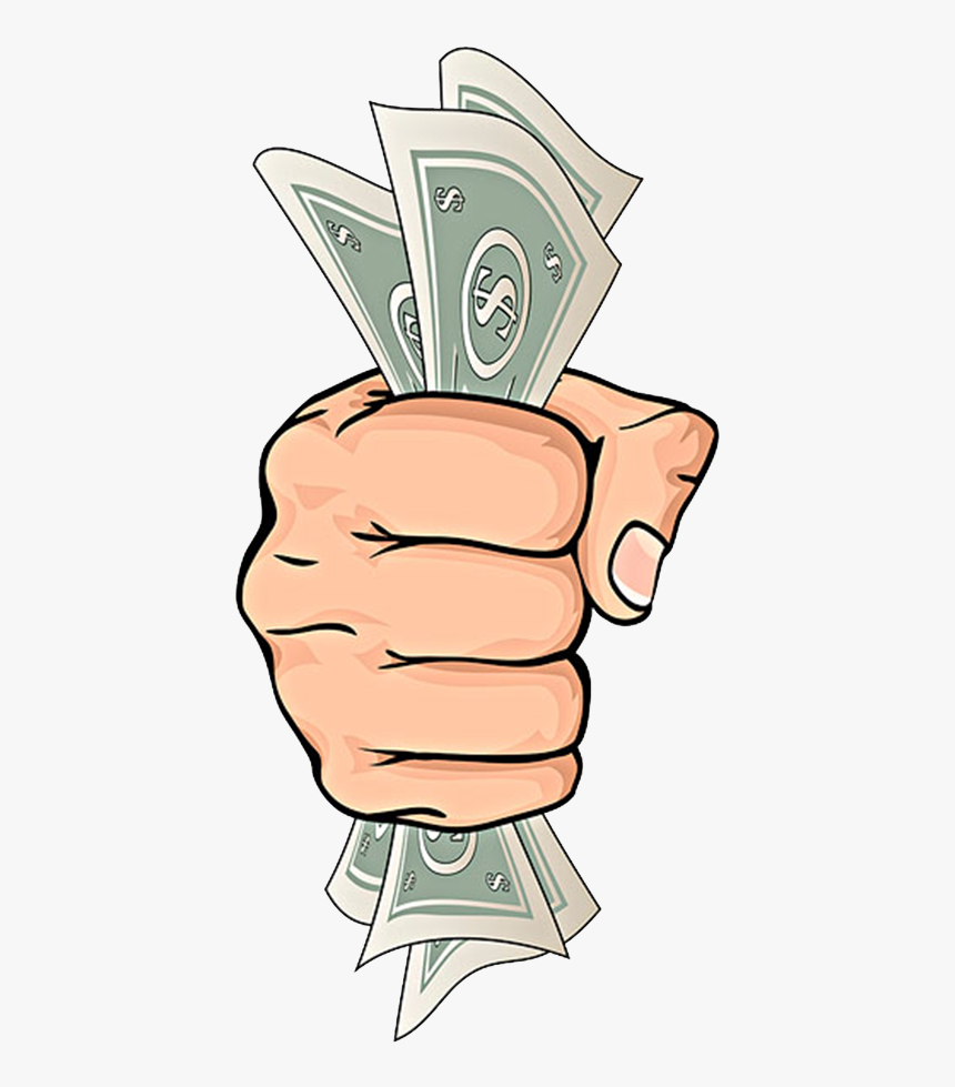 Hand Holding Money Png - Mano Con Dinero Dibujo, Transparent Png, Free Download