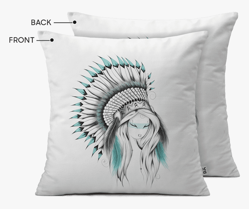Dailyobjects Indian Headdress - Contemporary Art Indian Girl, HD Png Download, Free Download