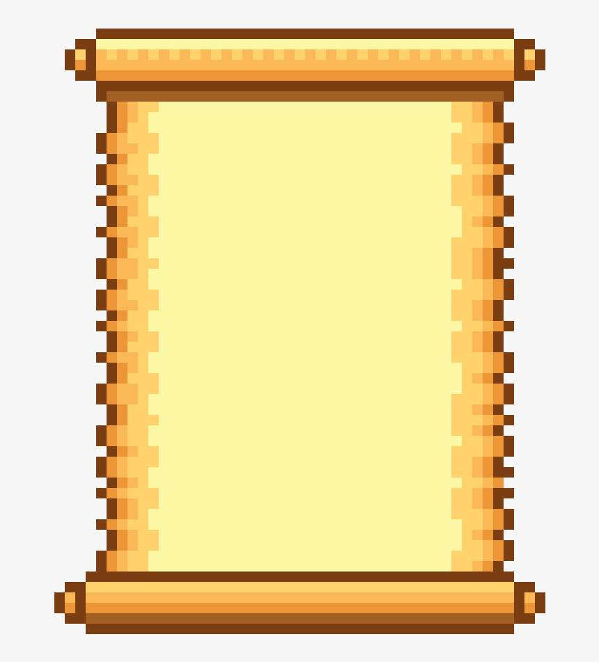 Pixel Art Paper Scroll Transparent, HD Png Download, Free Download