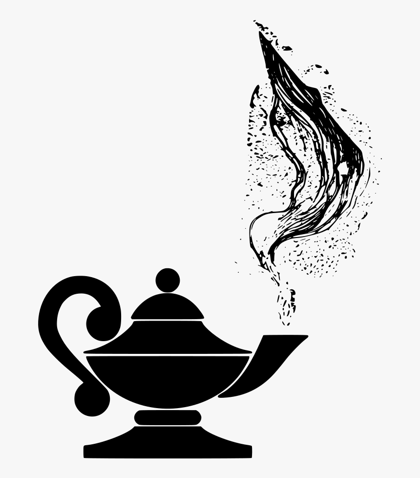 Genie Lamp Drawing, HD Png Download, Free Download