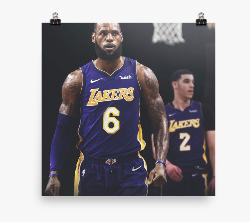 Laker Lebron In Your Face - Lebron Number 6 Lakers Jersey, HD Png Download, Free Download