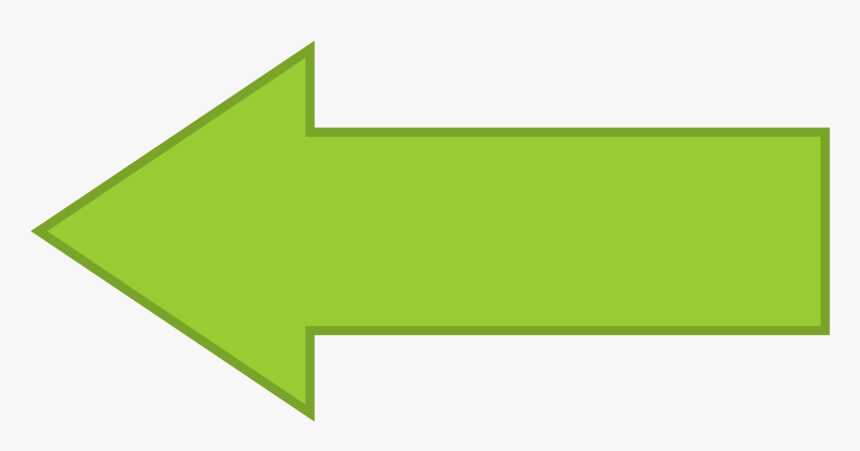 Left Facing Arrow Png Library Download File - Green Arrow Pointing Left, Transparent Png, Free Download