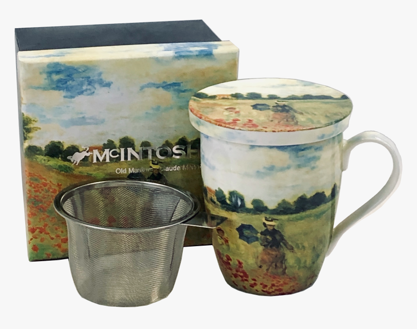Monet Poppies Tea Mug W/ Infuser & Lid - Claude Monet Paintings, HD Png Download, Free Download