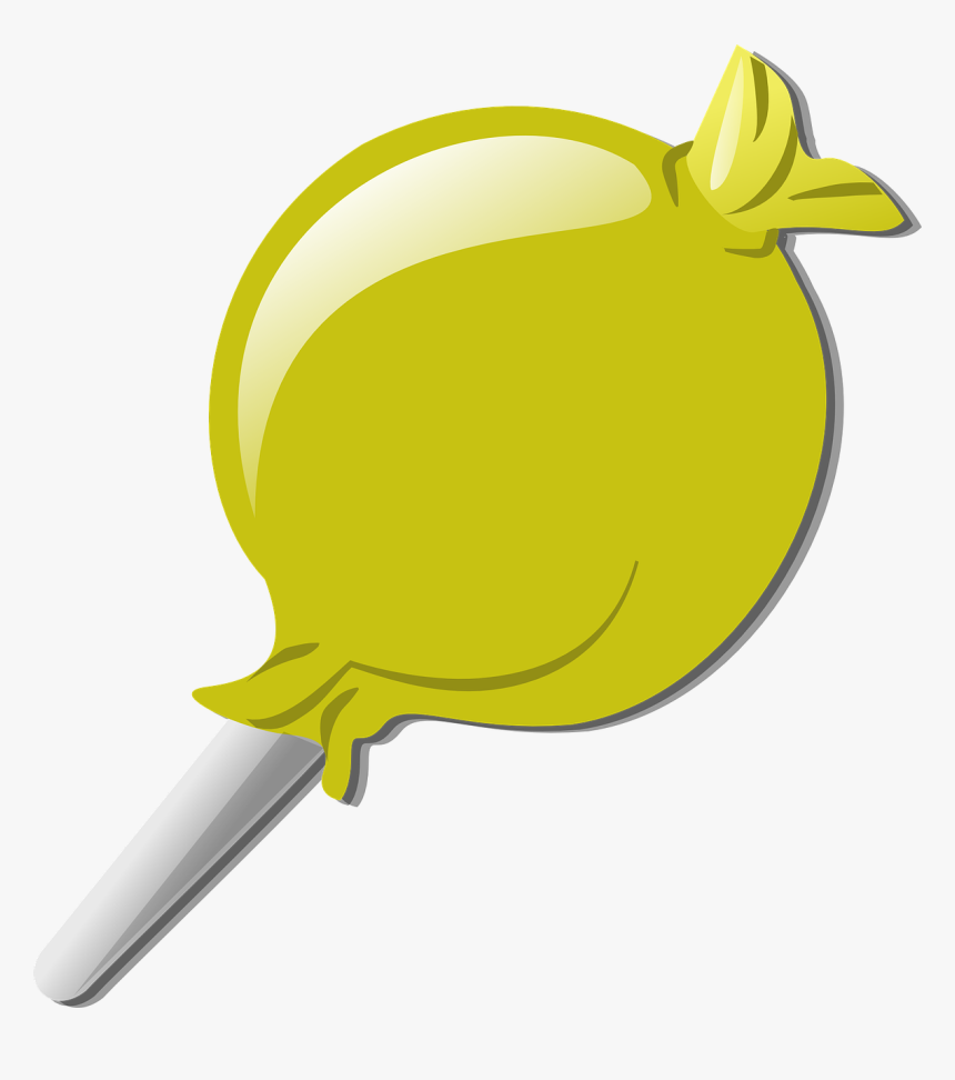 Lollipop Sweet Lolly Free Picture - Yellow Lolly, HD Png Download, Free Download