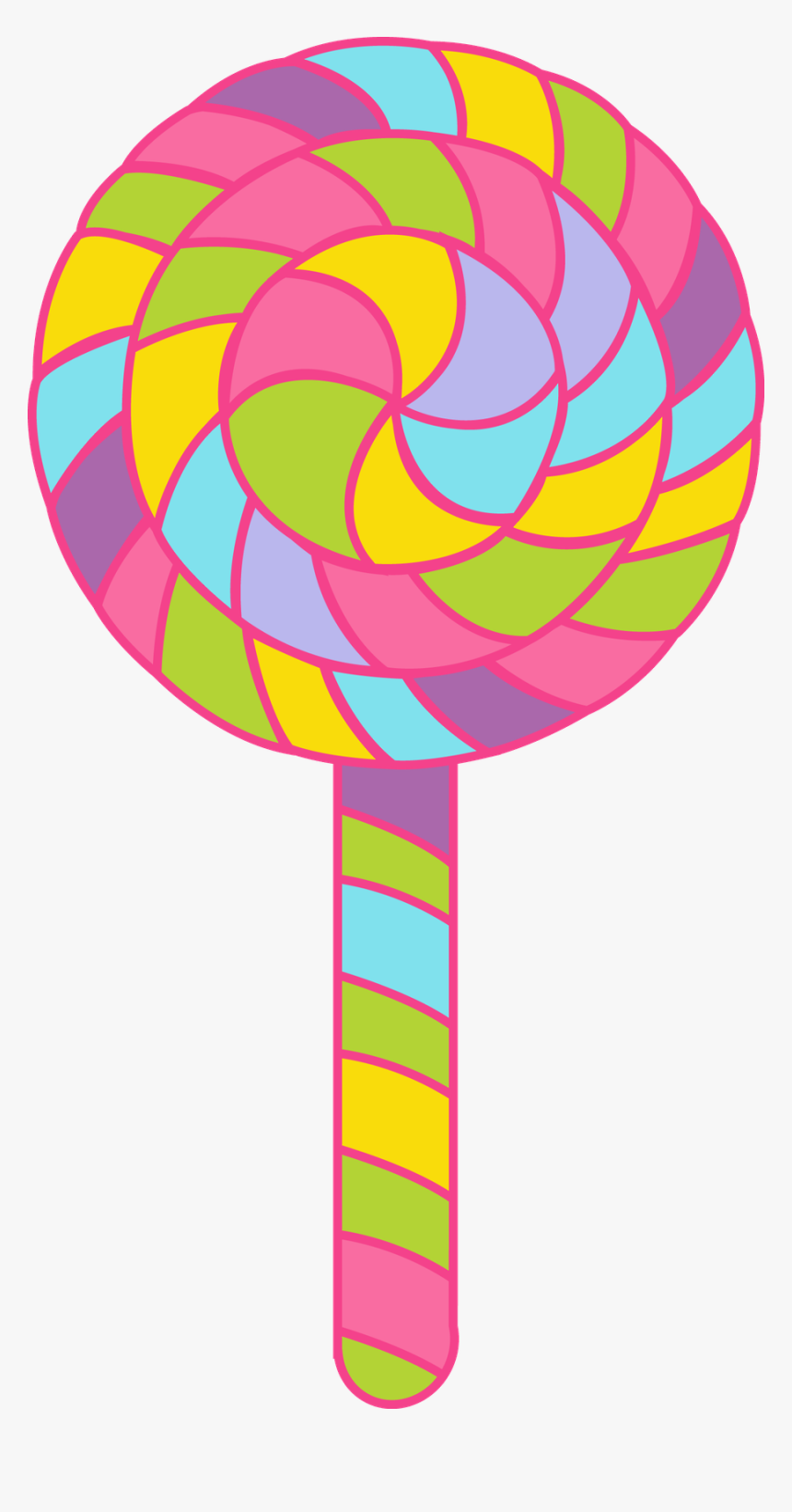 Lollipop Candy Clip Art - Lollipop Candy Clipart, HD Png Download, Free Download