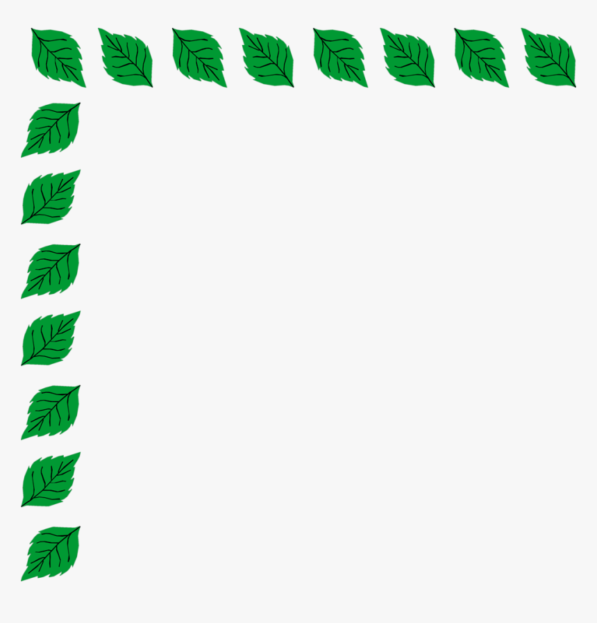 Best Green Border Clipart Borders Clip Art Clipart - Border Designs With Leaves, HD Png Download, Free Download