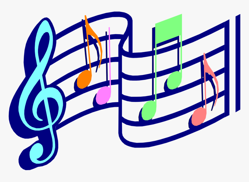 Area,text,artwork - Free Clipart Color Music Notes, HD Png Download, Free Download